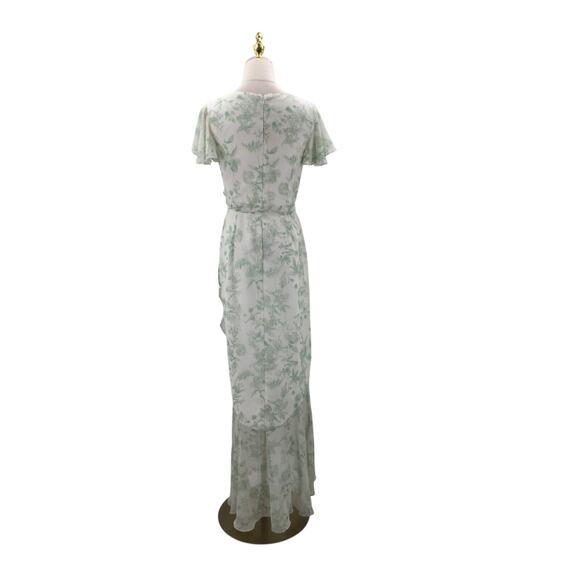 AW BRIDAL 8 M verdant wilds green floral Celia spring party maxi dress B143 - Picture 4 of 9